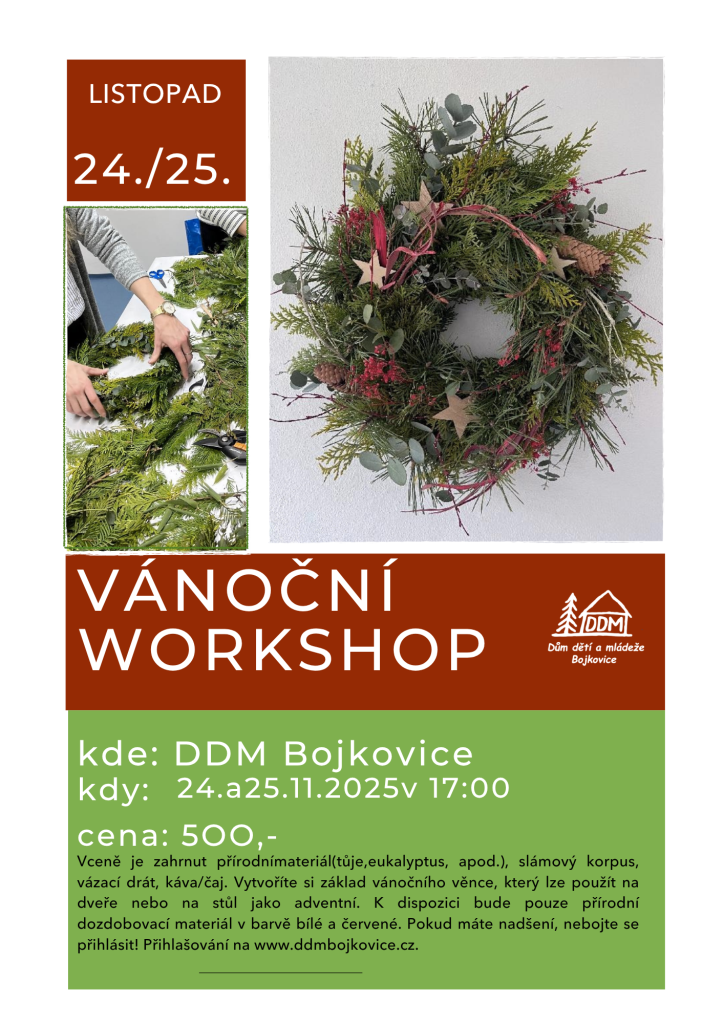 VÁNOČNÍ WORKSHOP